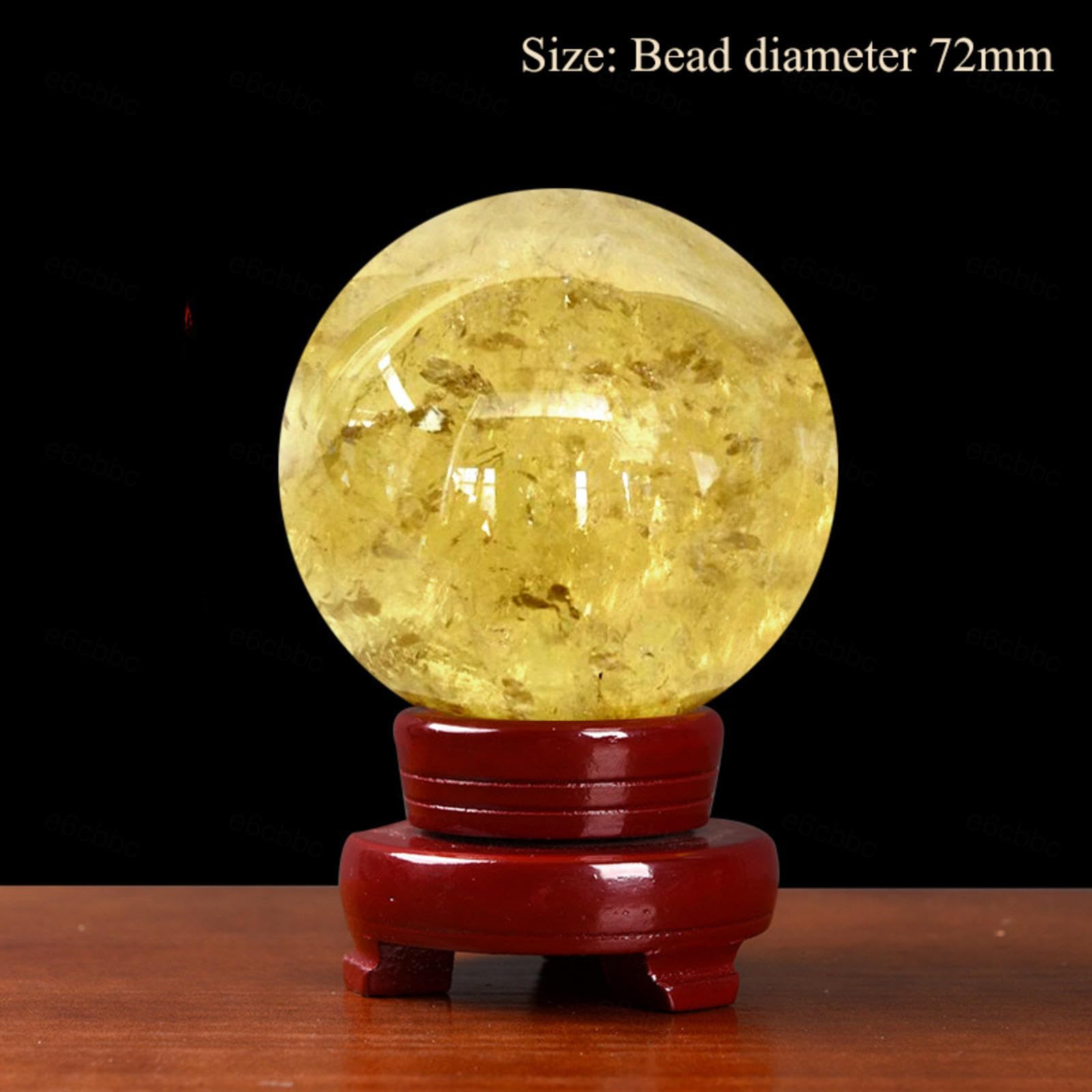 Amazon.com: NIBHZ Feng Shui 天然黃水晶球球- 豐水水晶財富與